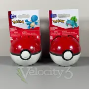 MEGA Construx Pokémon POKEBALL Set: BULBASAUR & SQUIRTLE | New