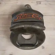 Pepsi-Cola Die Cast Wall Mounted Bottle Opener Antique Finish (3.25" x 2.5")