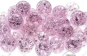 Matsuno Hobby C9047 Glass Ball, Made in Japan, 0.6 inches (15 mm), Flash, Pink, 1 Bag (100 Beads)
