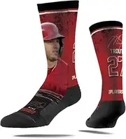 Strideline Los Angeles Angels Mike Trout Premium Full Sub Player Profile Socks