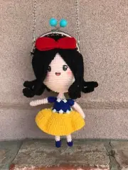 Crochet Baby Doll Purse Pattern /Amigurumi Baby Doll Purse /SNOW WHITE