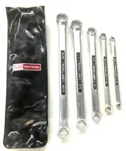 NOS! VINTAGE CRAFTSMAN TOOLS 5-pc. SAE BOX END WRENCH SET, 4464, USA