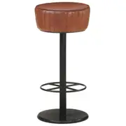 Bar Stool Brown Real Leather vidaXL