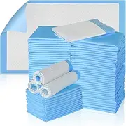 100PCS 17” x 13” Disposable Urine Pads Baby Diaper Changing Pads with Absorbent Leakproof Quick Drying Features Breathable Underpads Bed Table Protector Mat