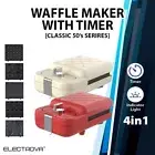 Electrova Classic 50's Series Waffle Maker with Timer Automatic Donut Machine AU