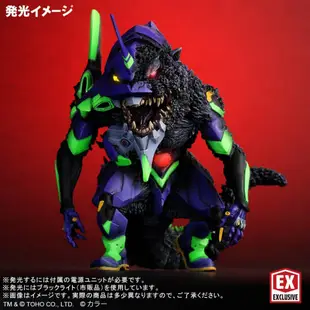 ☆ JB _TOYS ☆ 【再販】日版 X-plus Q版 哥吉拉對福音戰士 EVA初號機Ｇ覺醒形態 發光版