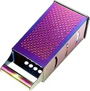 HAKIDZEL Stainless Steel Grater with Sides Professional Kitchen Tool for Effortless Vegetable Slicing Grating for Potatoes Tomatoes Cucumbers and Carrots Easy to Clean