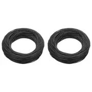 26AWG Gauge Stranded Hook-Up Wire PVC Tinned Copper Wire 30m/100ft Black
