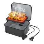 Mini Portable Oven,12V /110V Electric Lunch Box Personal Food Warmer Microwave H