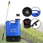 Weed Sprayer Backpack Farm Rechargeable Battery Garden Pump 5 Nozzles 16L