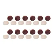24 Pieces Backgammon Pieces Wooden Checkers Pieces Brown for Kids Educational