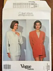 Vogue Pattern 2919 Calvin Klein American Designer - Size 14 - 16 - 18 Uncut & FF