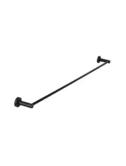 Meir Round Single Towel Rail - Matte Black