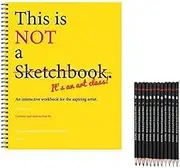 Art Class Sketchbook, This is Not a Sketchbook It's an Art Class, Spiral-Bound Sketch Bound Books, Interactive Workbook Coloring Book for The Aspiring Artist, Drawing Pad for Painting(1PCSB)
