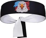 5Chaos Reversible Warrior Headband, Bushido Hachimaki for Karate, Halloween, Sushi