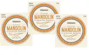 D'Addario Octave Mandolin Strings 3 Sets Phosphor Bronze Medium Loop End