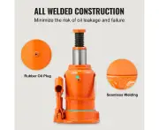 12 Ton Hydraulic Bottle Jack, 190-355 mm Lift, 5.8 kg, with Long Handle