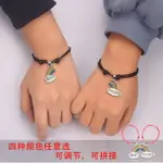六色彩虹手鏈編織繩簡約手繩LES閨蜜情侶手環飾品