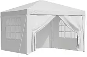 Instahut Gazebo 3x3, Pop Up, Marquee, Folding Tent, Wedding Gazebos, Camping, Outdoor Canopy, White