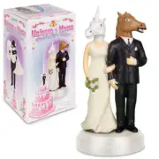 Unicorn and Horse Wedding Cake Topper - Weird & Wacky Fun Decor! Archie McPhee