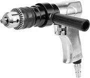 Luocute Air Tool Drillpistol Drills, KP‑554 1/2 PistolS Type CW CCW Air Drill Pneumatic Drilling Tool 700rpm, Handle Type Reversible Variable Speed Drilling Engraving Grinder