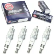 4pcs OMC AT 14mm Hds Taper Seat NGK Iridium IX Spark Plugs Inboard Kit Set bt