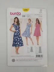 Burda Sewing Pattern 6806 Women's Dress Pattern Size US 8-20 EUR 34-46 NEW
