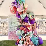 Balloon Garland Arch Kit Butterfly Latex Balloons Set Reusable Colorful Balloon.