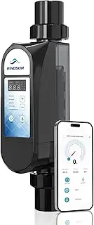 Rinoson Smart Saltwater Pool Chlorinator System with Five Year Warranty-App Remote Control & Titanium Plate Self-Cleaning WiFi Salt Chlorine Generator for Pools up to 18,000 Gallons