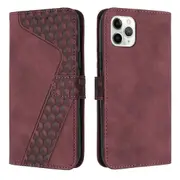 max Case PU Leather Flip Cover Magnetic Clasp Design Wallet Card Slots Stand Case - Red