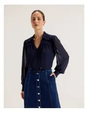 [REVIEW] Fifth Avenue Blouse in Deep Sea Blue