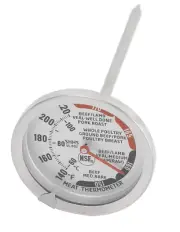 Stainless Steel Meat Thermometer, Oven Thermometer with Dial Thermometer