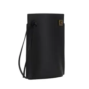 【LOEWE 羅威】Dice Pocket 骰子 小牛皮 肩背包 斜背包 黑色