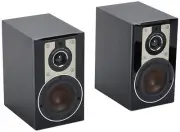DALI OPTICON 1 4.75" Woofer 2-Way Bookshelf Speaker - Black Ash Vinyl Pair) 100W