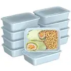 ® 20-Piece Lightweight, Durable, Reusable BPA-Free 1-Compartment Containers -...