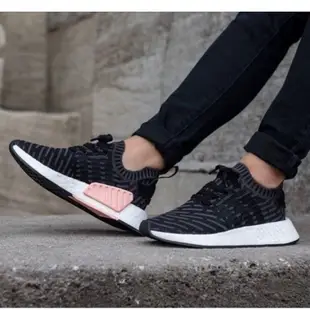 Adidas NMD R2 PK primeknit 編織 黑粉 愛迪達 女鞋 boost BA7239