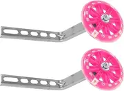 Toddmomy Boys and Girls Balance Bike Led Light up Training Wheel Bike Stabilizers Anti-slip Noise Wheel for Toddler
