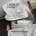 鞋子NEW BALANCE 574 LEGACY IVORY-NB 574灰色白色運動鞋2023男士女士高平臺休閒鞋子，