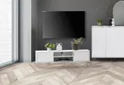 DORSEY White Entertainment Unit