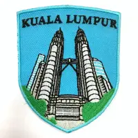 在飛比找松果購物優惠-馬來西亞 雙峰塔 雙子星 外套刺繡布章 貼布 布標 燙貼 徽