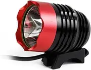 GANAZONO USB Rechargeable Front Bike Light Ultra Bright LED Headlight Design with Easy Mounting for Night Cycling Safety Compatible with MTB and Road Bikes Red
