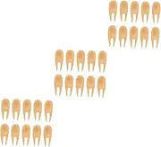Kisangel 3sets Golf Divot Tool Bamboo Golf Repair Fork Practical Versatile Golfing Essential 10pcs*3