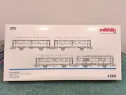 MARKLIN 42353 "Hell's Valley Railroad" GSR 3 Pass & Mail 4 Cars HO EXCLUSIVE SET