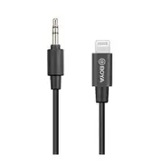 BY-K1 3.5mm Male TRRS to Male Lightning Cable 20cm