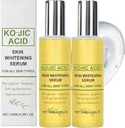 Ko-jic Acid Skin Whitening Lightening Brightening Serum, Total Package Serum, All-In-O-n-e, Anti-Aging Facial Super for Wrinkles, Brightening, Spot Fade Cream - 3.38 fl oz