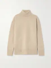 [The Row] The Row - Stepny Oversized Wool And Cashmere-blend Turtleneck Sweater - Sand - large large Neutrals