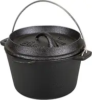 [Stansport] 1 QT Pre-Seasoned Cast Iron Dutch Oven Flat Bottom (16016)