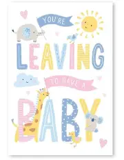 [Simson] Leaving To Have A Baby Large Card