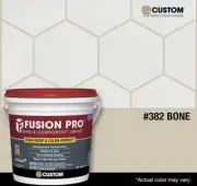 NEW Fusion Pro Single Component Grout, 1 Gallon - Bone #382 - FP3821-2T, 3.78 L