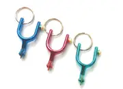 Key Ring - Western Rowel Spur Key Chain Teal
